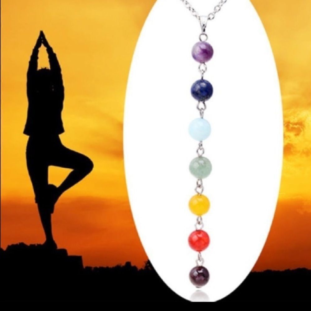 7 Chakra Reiki Beads Yoga Mindfulness Balance Charms Healing Jewelry 
New